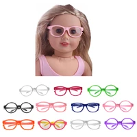 1 pair of cute round frame cat style eye glasses for 18 my life ag dolls