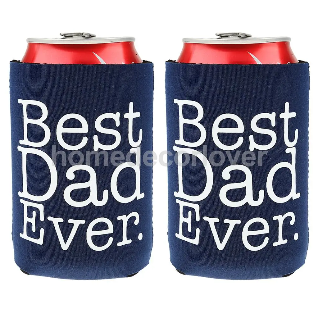 6 шт. держатели для пивных банок BEST DAD EVER Blue Декор идеальный подарок на день отца |