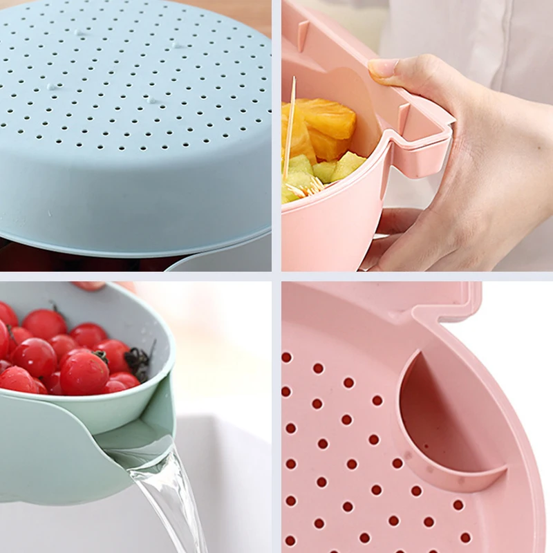 Пластиковая двухслойная тарелка для фруктов может поддерживать мобильный