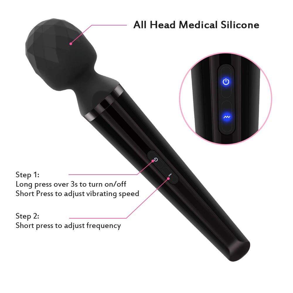 GUIMI вибратор большой волшебная палочка беспроводной точка g дилдо огромный фалос