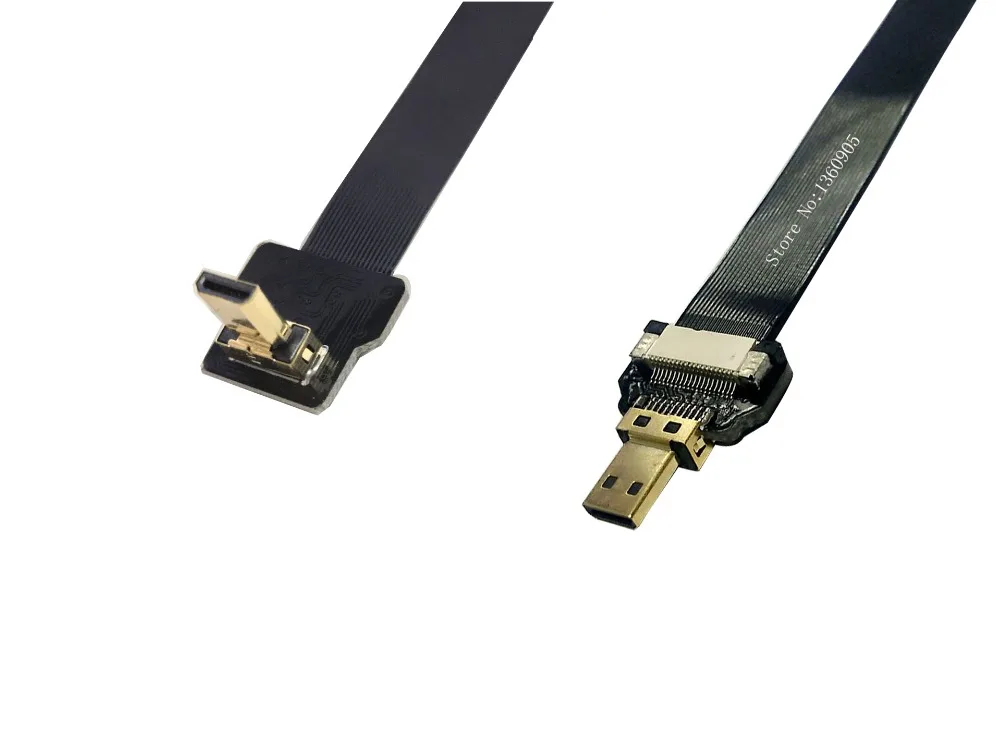 40 см/50 см/60 см/80 см/100 см 90 градусов вверх угловой FPV микро Тип D2 HDMI папа D1 прямой FPC