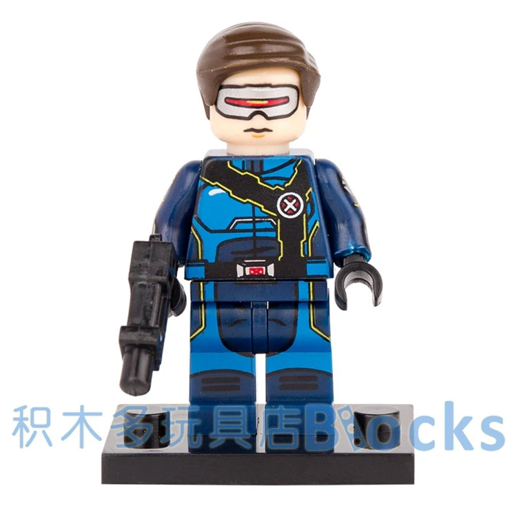 Одиночная продажа синий Циклоп волк Человек паук Marvel мстители Супер Герои