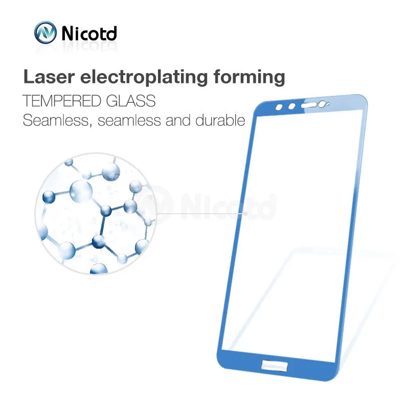 Nicotd для Huawei Honor V10 V9 полное покрытие Закаленное стекло Защитная пленка экрана 8 9 Lite