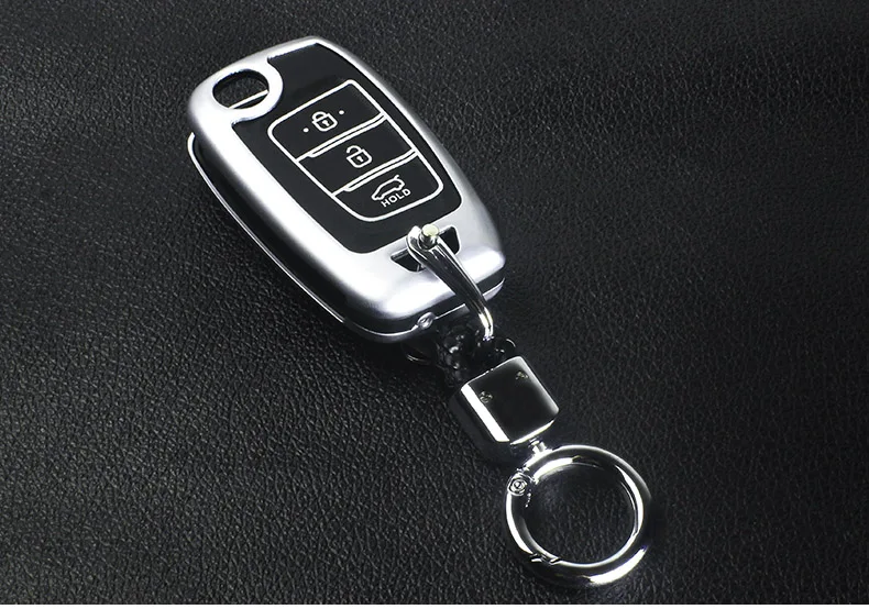 Цинковый сплав+ светящийся чехол для дистанционного ключа для hyundai i30 Ix35 Solaris Azera Elantra величие Ig акцент Santa Fe
