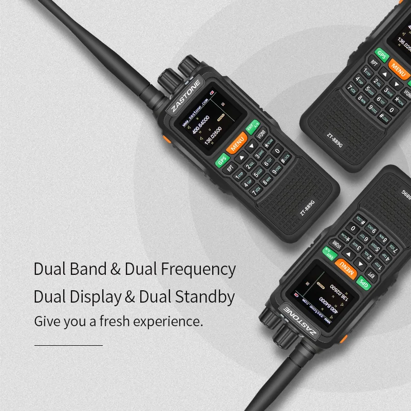 1 шт. Zastone ZT 889G 10 Вт рация Радио vhf uhf 999 каналов GPS местоположение PMR446 ham радио|Рации| |
