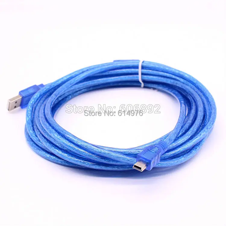 Экранированный кабель для передачи данных с USB 2 0 на Mini 5 pin M/M 3 м 10 футов 16 33 фута - Фото №1