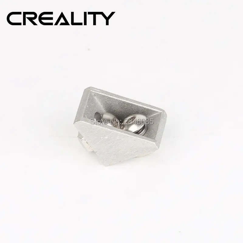 1 шт. CREALITY 3d принтер части угловой код с винтами алюминиевые фитинги алюминиевые Угловые части прямоугольный разъем Т-типа