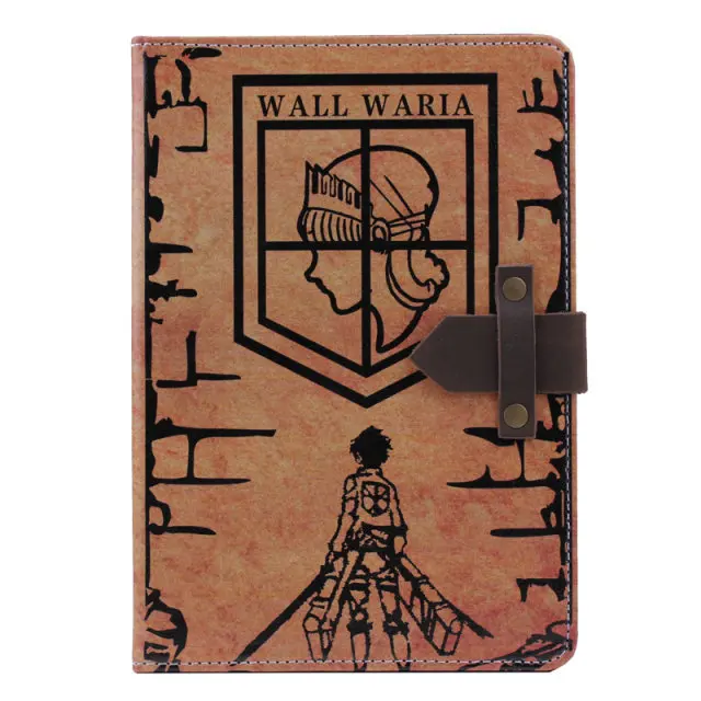 Original Attack On Titan Pattern Design Tablet Flip Case With Stand For Apple iPad 5 Air New Free Shipping | Компьютеры и офис