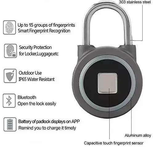 Блокировка отпечатков пальцев Bluetooth приложение управление замок Беспроводной
