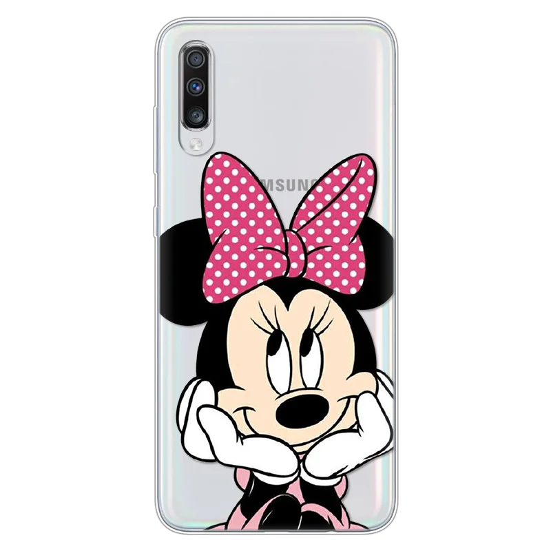 minittou Роскошный парный чехол для телефона s, чехол для samsung Galaxy A70, силиконовый чехол из ТПУ с рисунком, Прозрачный чехол для Fundas samsung Galaxy A 70, тонкий Чехол - Цвет: minittou
