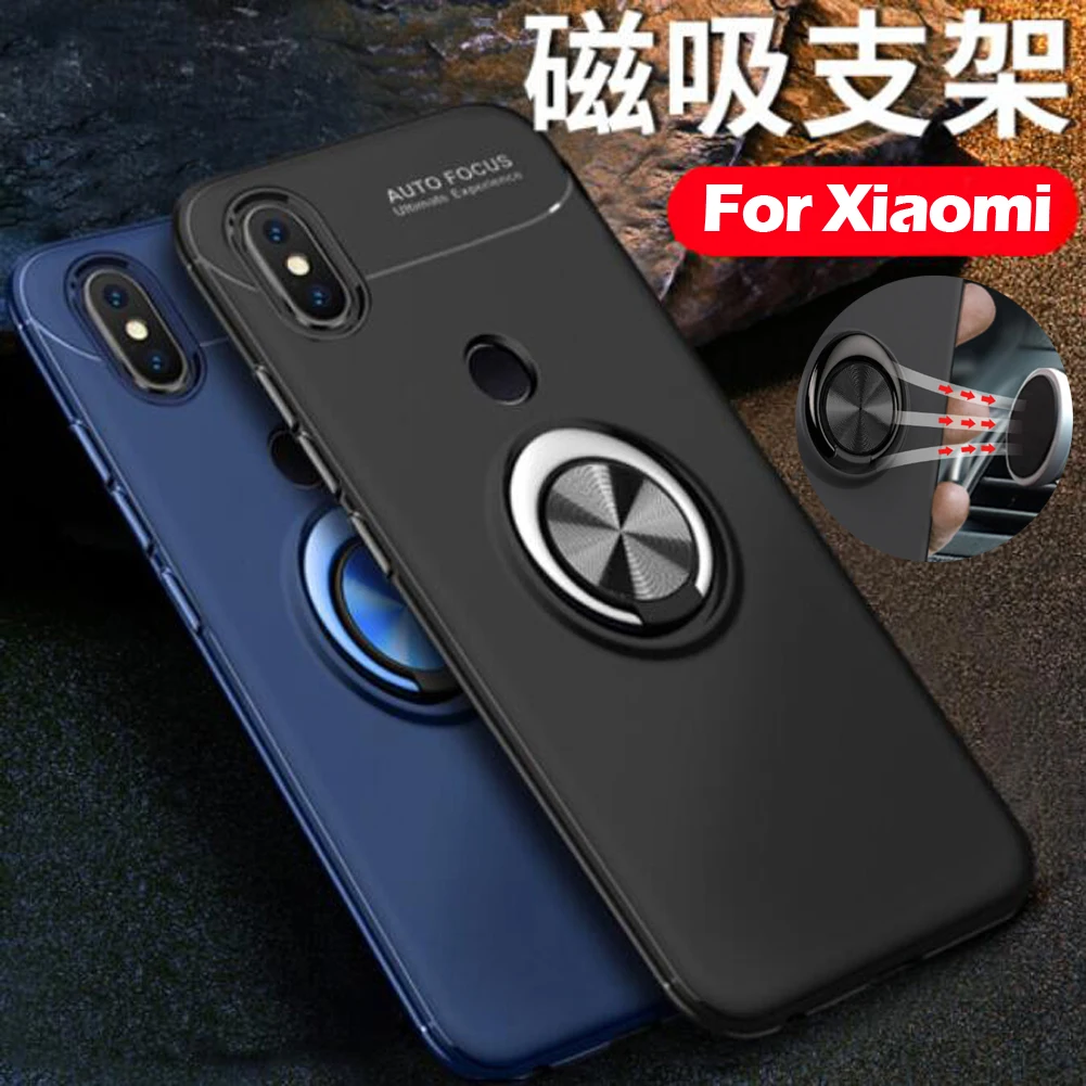 Роскошный ShockproofFor Xiao mi Red 4X/Note 5 Pro/mi 6/8 SE Ультра тонкое кольцо подставка Магнитный