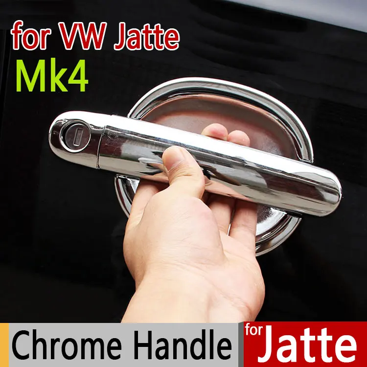 

For VW Jetta Mk4 A4 Chrome Door Handle Covers Trim Set for Volkswagen 1J 1999-2007 Accessories Stickers Car Styling 2000 2005