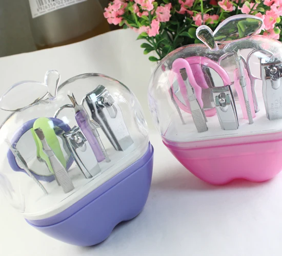 8 шт. набор инструментов для маникюра в форме яблока|set pedicure|manicure set pedicurekit nail |
