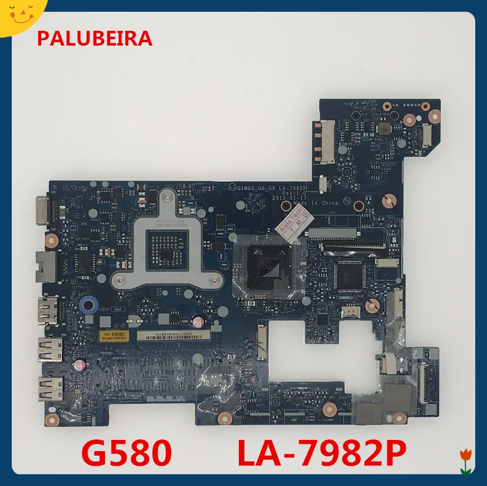 PALUBEIRA материнская плата для ноутбука Lenovo G580 P580 QIWG5_G6_G9 LA-7982P 15 6 дюймовый ноутбук USB3.0