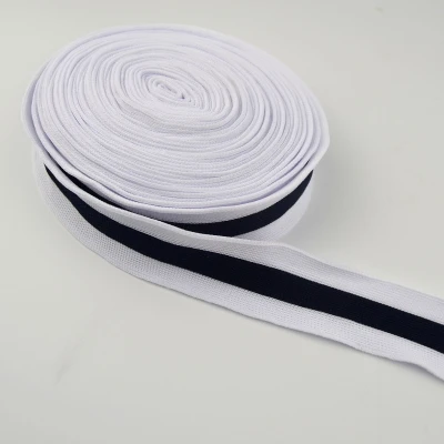 2017 подиумный модный белый черный украшенный тесьма в полоску Шитье для одежды DIY