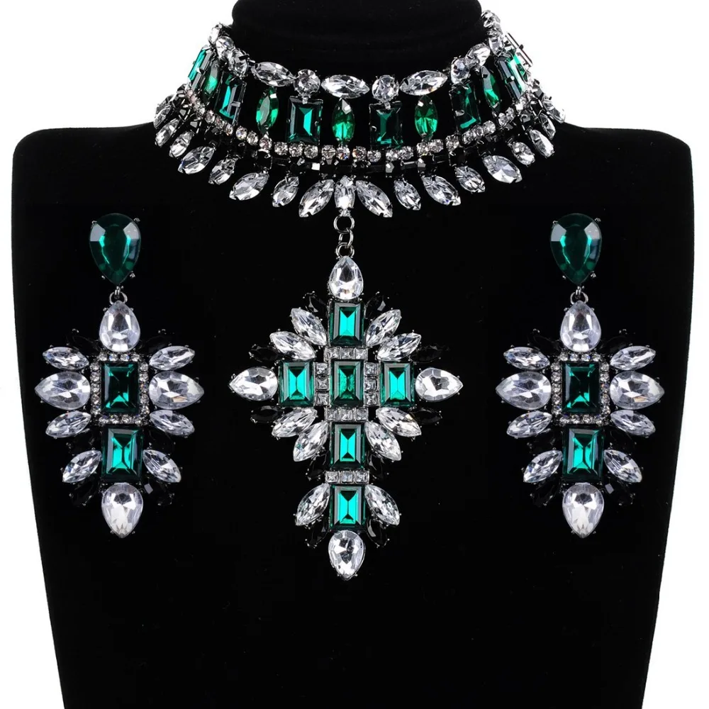 Комплект из колье и серёг 6 цветов|wedding jewelry sets|jewelry setsjewelry wedding set |