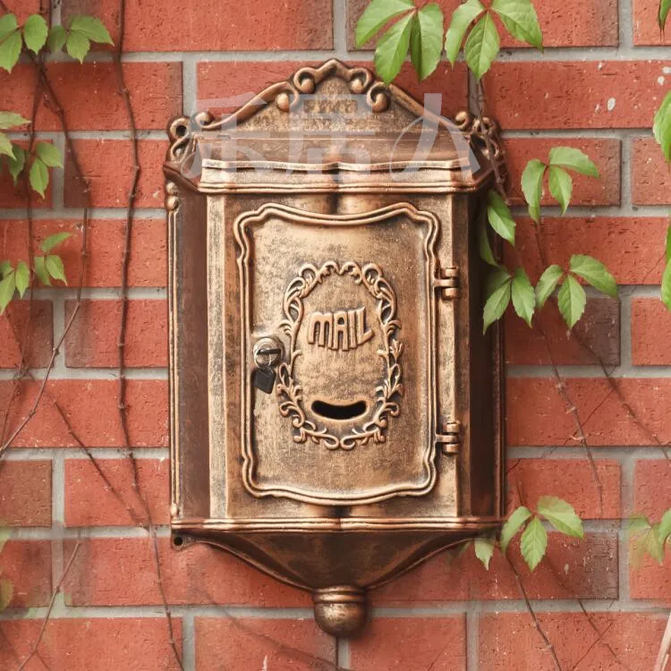 Электронная почта из алюминиевого сплава металлический почтовый ящик с надписью