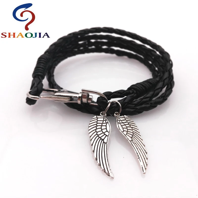 Новый стильный браслет с красными крыльями в стиле панк 2020 Горячая распродажа!