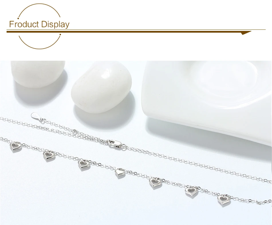 ORSA JEWELS подлинное 925 Серебряное ожерелье и подвеска в форме сердца Очаровательная подвеска блестящая роскошная женская Праздничная бижутерия SN120