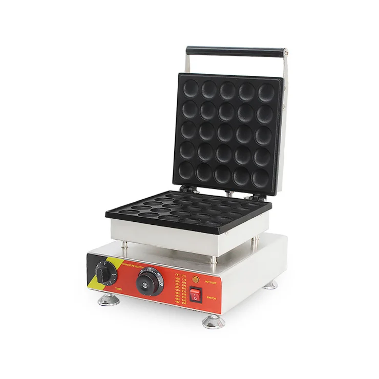 Commercial 110v 220v Electric 25pcs Dutch Poffertjes Mini Pancake Maker Iron Baker Machine Grill Mold Plate &amp Batter Dispenser | Бытовая