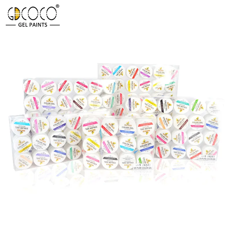 20204 # GDCOCO 36 цветов замочить от 5 мл УФ Чистый гель CANNI ноготь Лак Живопись для