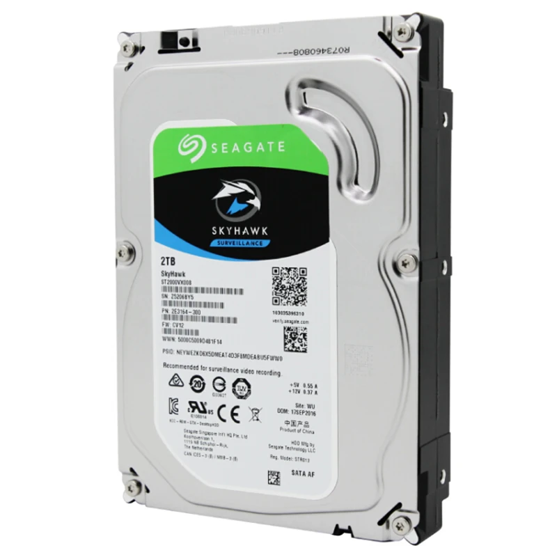 Внутренний жесткий диск Seagate Skyhawk 2 ТБ ST2000VX008 3 5 дюйма 5900 об/мин SATA 6 ГБ/сек. 64 Мб
