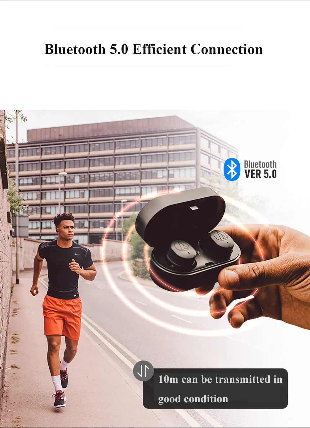 Оригинальные беспроводные наушники Audio-Technica ATH-SPORT7TW, Bluetooth 5,0, IPX5, водонепроницаемые спортивные наушники-вкладыши
