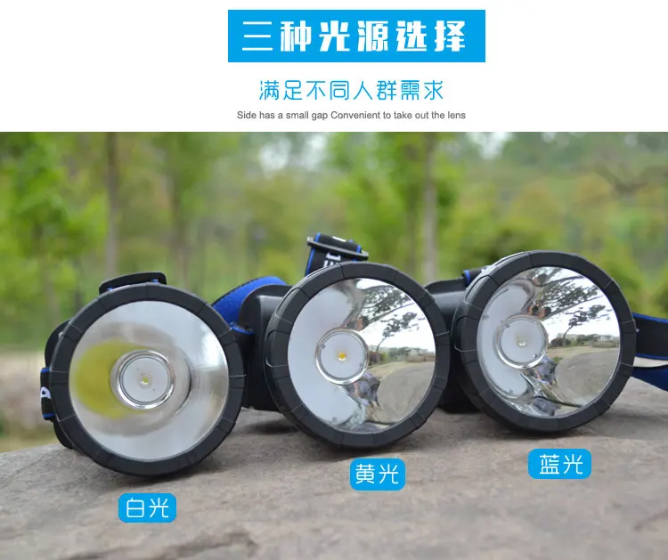 Светодиодный налобный фонарь 3000 лм водонепроницаемый перезаряжаемый для