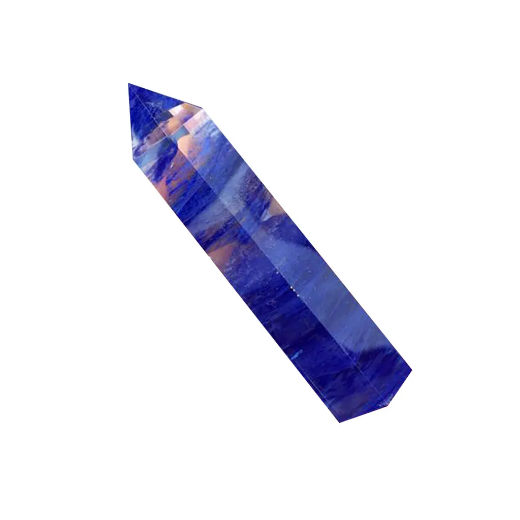 Natural Fluorite Smelting Quartz Crystal Point Healing Obelisk Hexagonal Wand Reiki Blue Treatment Stone 19May28 P30 | Дом и сад