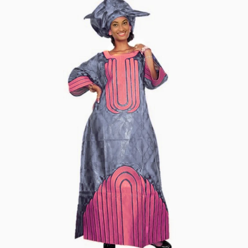 2019 африканские платья для мужчин Дашики Базен Riche печать длинный рукав халаты