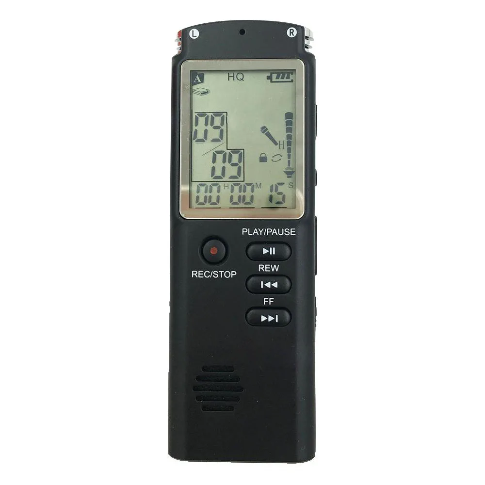 Dictaphone Mini Recorder USB Professional Large Screen Voice Recording Digital Clock WAV MP3 Player | Электроника