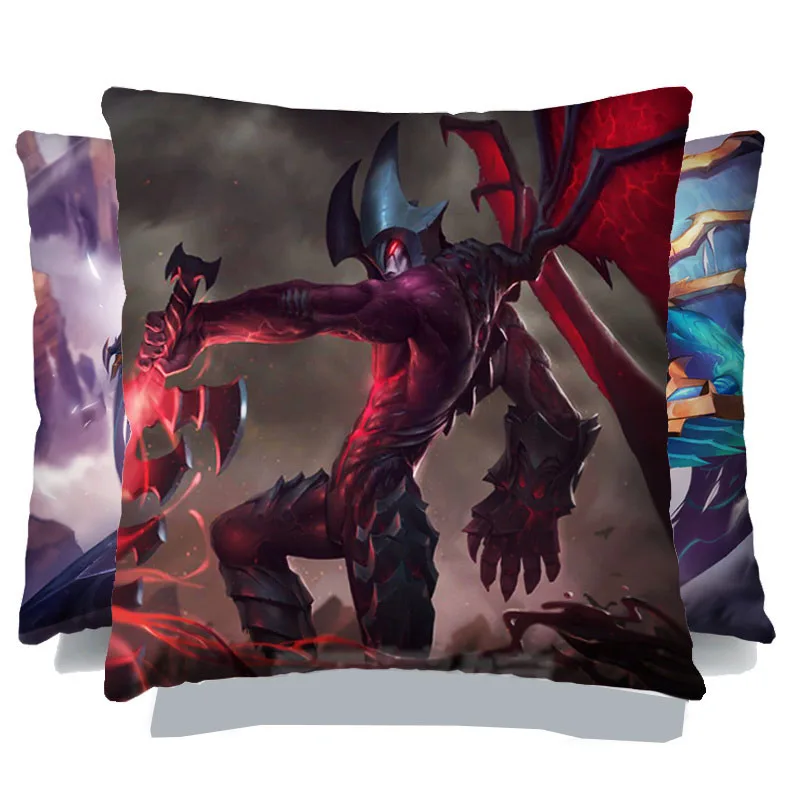 The Darkin Blade Aatrox Cushion cover pillow no filling double-side to printing Customizing all heroes | Дом и сад