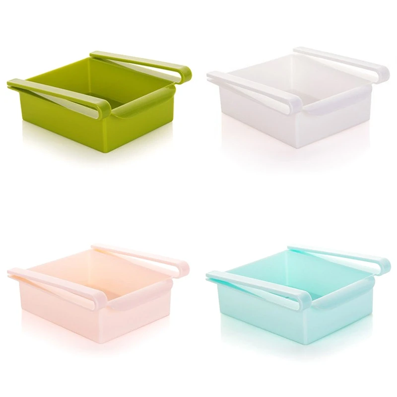 Slide Kitchen Fridge Freezer Space Saver Organizer Storage Rack Shelf Holder Housekeeping Container Organizers | Дом и сад