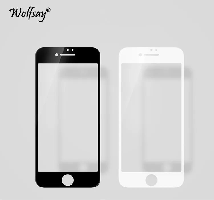 2 шт. полное покрытие стекло для iPhone 7 защита экрана закаленное Круглое Apple пленка
