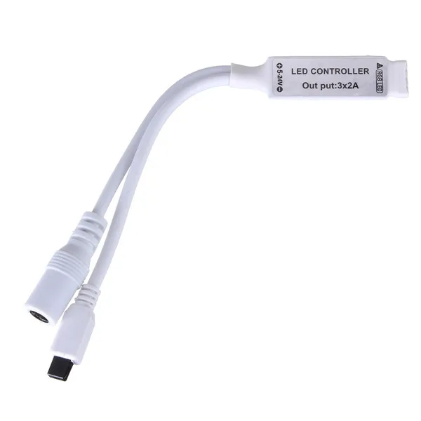 

BLYN LED RGB Controller Dimmer 4Pin DC5V 12V 24V 6A Mini 24/44 Key IR Remote Controler Wireless For 5050 3528 RGB LED strips