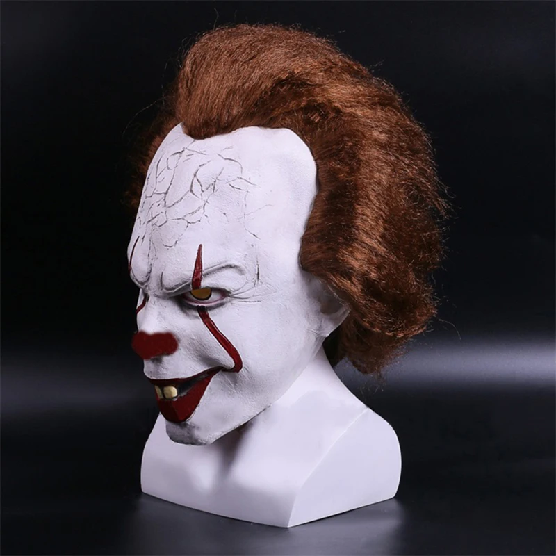 2017 фильм Stephen King's It маска Джокера фотоклоуна страшные маски для Хэллоуина|mask