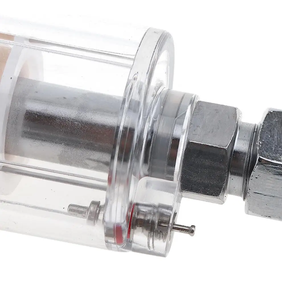 

1/4 Inch Small Oil Water Separator Air Filter with Pressure Feed Type and Quick Connector for Pneumatic Spray Gun