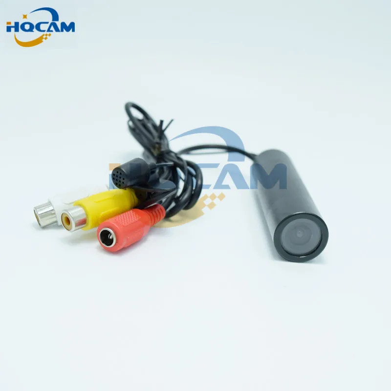 HQCAM Аудио Мини Пуля Cam 1/" sony CCD 420TVL Открытый водонепроницаемый безопасности CCTV Мини водонепроницаемая камера Поддержка Микрофона