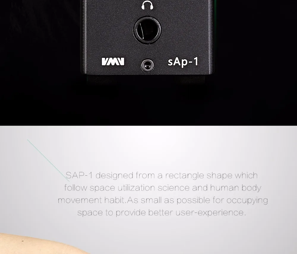 SMSL SAP-1 Мини Портативный Настольный усилитель для наушников 110 В/220 В PC MP3 6,5 мм выходной интерфейс с интерфейсом 6,5 мм до 3,5 мм