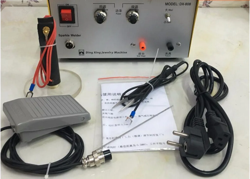 New DX-808 80A Handheld Pulse spot welding Spot Welder Gold Silver Platinum Jewelry Welding Machine | Инструменты
