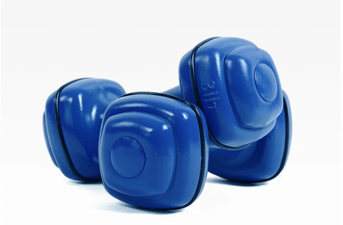 6 фунтов/пара Профессиональные Пластиковые гантели для фитнеса