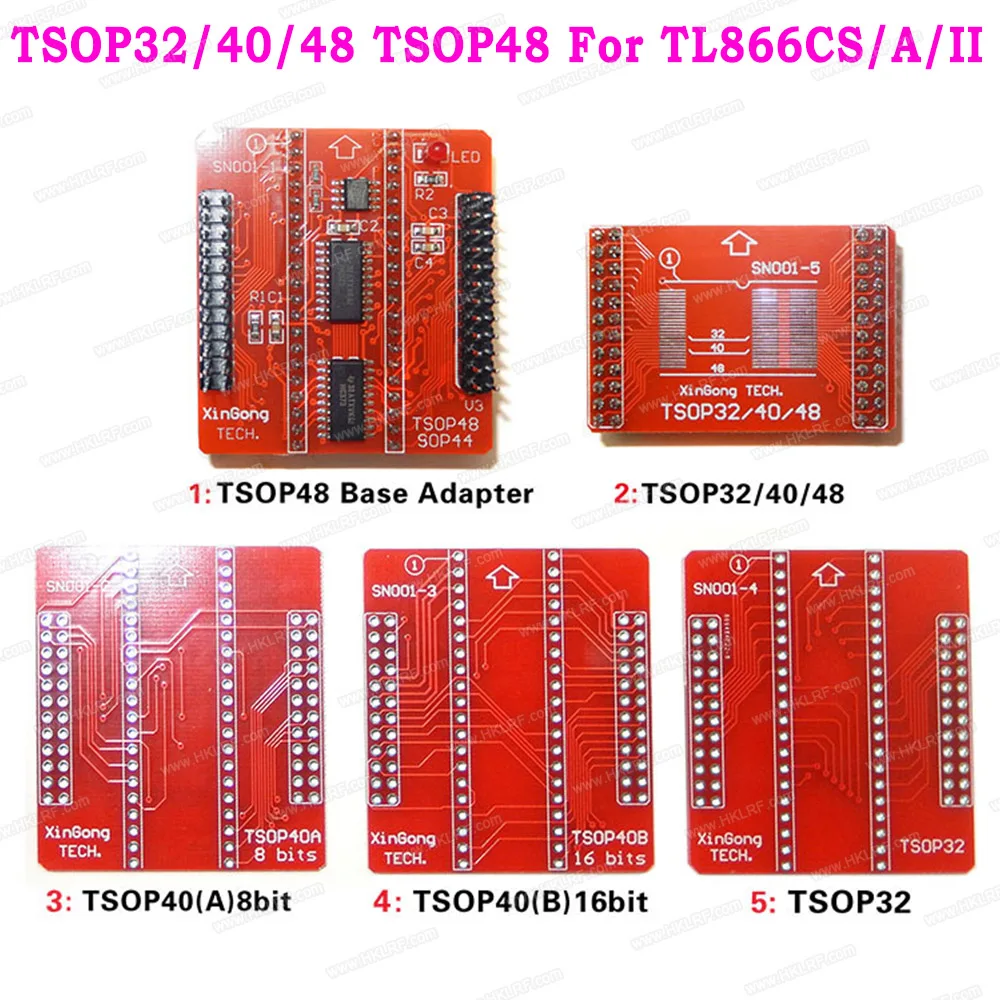 5 шт. адаптеры для программатора TSOP32/40/48 TSOP48 или розетка адаптера TL866CS TL866A TL866II