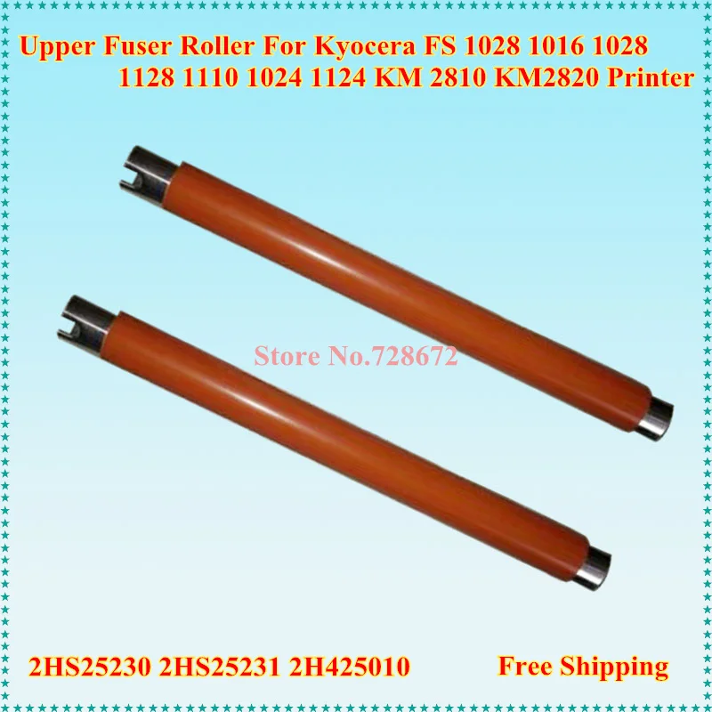 6 шт. C E T 2H425010 2F925050 верхний фьюзерный ролик тепловой для Kyocera FS 2000D 1028MFP 1128MFP KM 2810