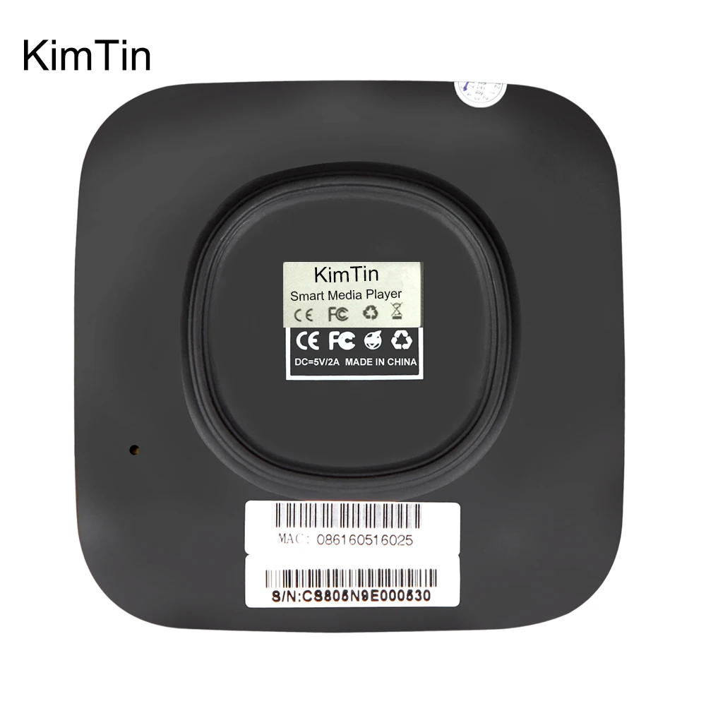 ТВ приставка KimTin Android OS6.0 2 ГБ 16 MIRACAST BT 1 4K 60tps 4 ГГц Wi Fi четырехъядерный медиаплеер IP