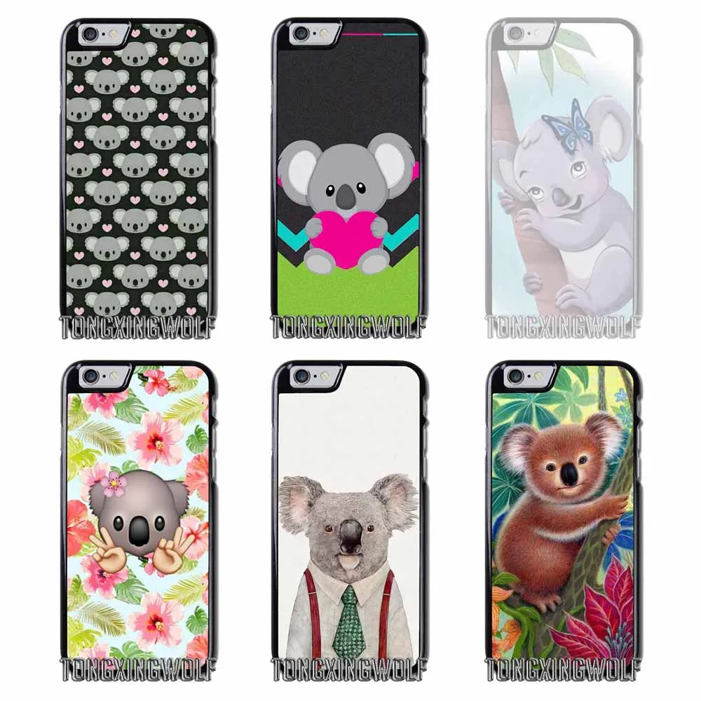 Милый коала чехол для iPhone 4S 5S SE 6 S 7 8 XR XS Max samsung Note 9 S5 S6 S7 край S8 S9 S10 рlus
