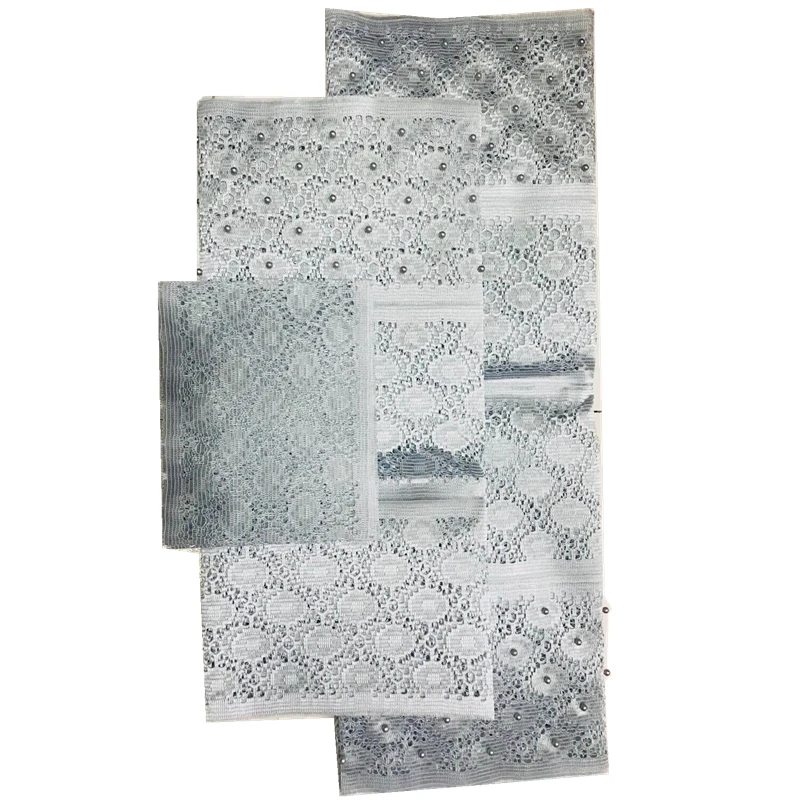 New aso oke последние Африки Асо Оке headtie с бисером нигерийских женщин головной убор для свадьбы 3 штук за комплект