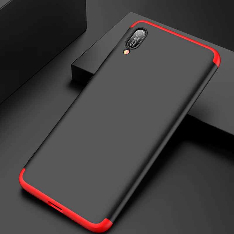 Case For Huawei Y6 Pro 2019 Cover Luxury hard protection full Phone Back Shell sFor Cases Coque Fundas | Мобильные телефоны и