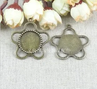 

Free Shipping A3053 18mm DIY bronze Cameo Settings five stars Cork Base Making Charm Pendant Jewelry Accessories Findings