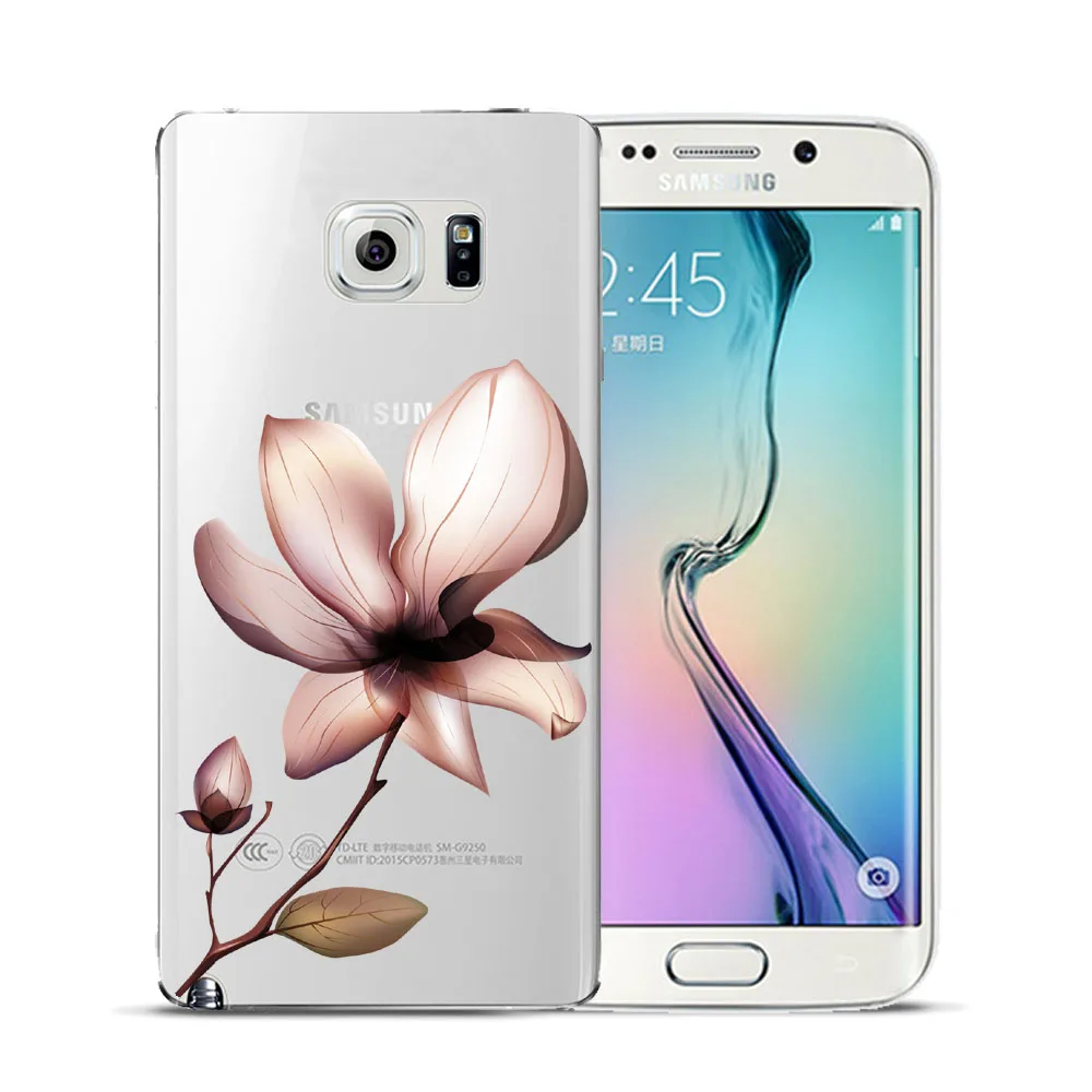 Сексуальный ретро цветочный ТПУ чехол для Samsung Galaxy Grand Prime J3 J5 J7 J2 2015 2016 2017 Note 3 4 5 8
