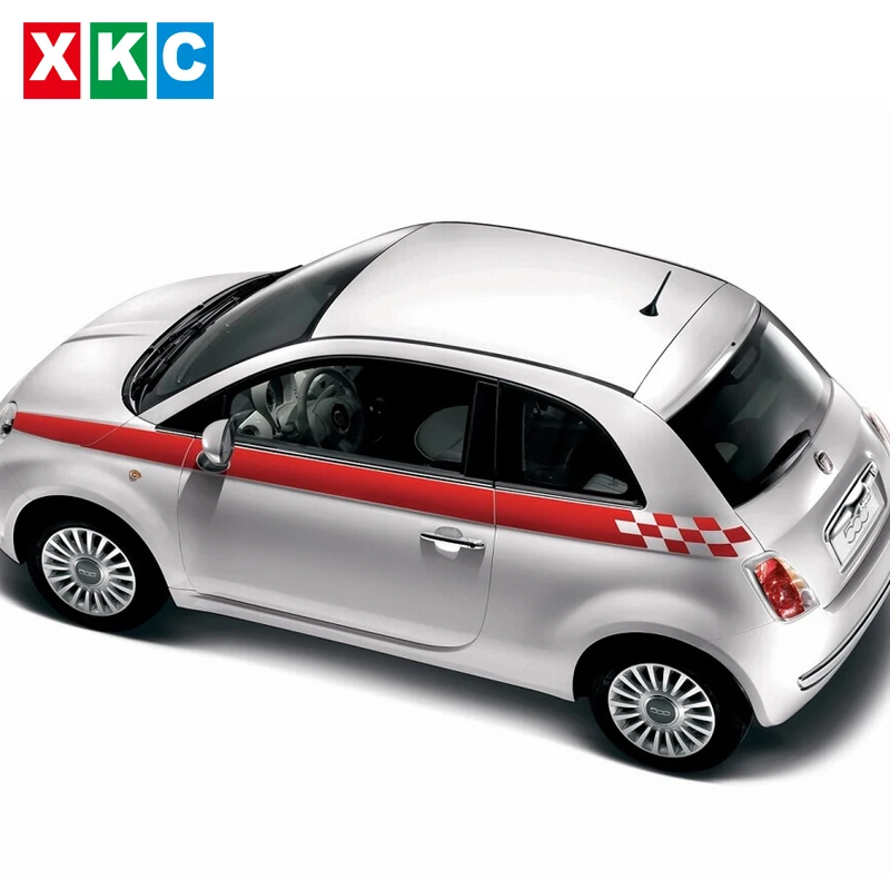 Стильные наклейки для автомобиля динамическая сетка талия тянуть бонусы цветные